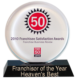 Franchisor of the Year - Heaven's Best South FL