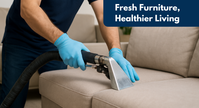 Professional upholstery cleaning service in Parkland