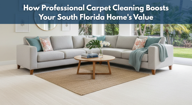 Professional carpet cleaning in Coral Springs enhances home value