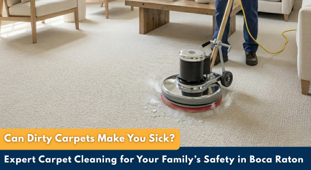 Carpet cleaning in Boca Raton - Remove allergens, mold, and bacteria for a healthier indoor environment