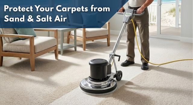Professional carpet cleaning in Pompano Beach - Protect carpet against sand and salt air damage