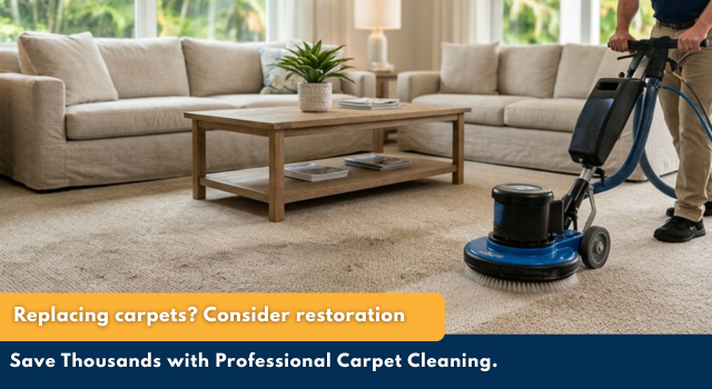 Professional carpet cleaning in Boca Raton